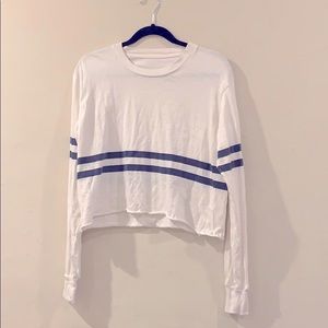 Brandy Melville Cotton long sleeve cropped top